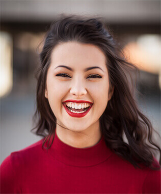 girl with smile